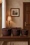 Set of 3 Conical Jute Organizer Baskets with Lids (Interlocking - 10 Color Options) - 3