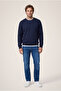 Crew Neck Regular Fit Cotton Warm Basic Sweatshirt - 3