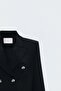 Buttoned Classic Jacket - Black - 4