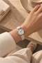 Women's Wristwatch Gold Color Round Case White Dial Cream Croco Patterned Band Quartz Analog Classic Vintage Elegant Old Money Women's Watch 2026 - 7