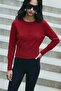 Buttoned Cardigan - Red - 2