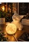 Cat Night Light Reaching for the Moonlight – Decorative Cat Design - 2