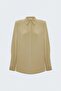 Striped Pattern Shirt - Beige - 2