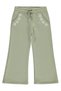 Civil Girls' Floral Embroidered Sweatpants |   3 Thread Embroidery |   School Nursery and Daily Use - Khaki