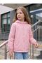 Girl's Fleece Lined Plain Raincoat |   Micro Long Sleeve Hoodie - Powder