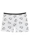 Civil Girls' Heart Patterned 2-Piece Boxer |   Lycra Single Jersey |   School Nursery and Daily Use - 2