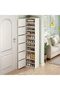 Free Standing Shoe Racks Simple Narrow Shoe Rack Shoe Cabinet with Door Large-Capacity Multi-Layer Shoe Rack Organizer for Closet Bedroom Hallway Dust-Proof Storage Rack ‎30 x 43 x 180 cm.