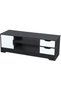 Topaz TV Cabinet For Up To 50 Inches TV I Entertainment Modern Design Wall Unit Furniture I Wooden TV Stand For Living Room, Bedroom I TV Rack L 120 x W 40 x H 42 cm - Dark Grey/White - 3