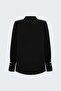 Stripe Patterned Shirt - Black - 4