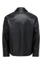 Men's Onsrem Black Leather Jacket - 22038683 - 7