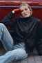 Satin Bomber Jacket - Black