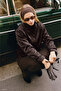 Satin Bomber Jacket - Brown