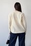 Women's V-Neck Buttoned Mesh Cardigan Cream - 27K 3345 - 5