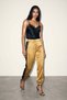 Mustard Elastic Cuff Comfortable Cut Pants