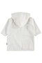 Bow-Tie Teddy Bear Embroidered Bathrobe - Ecru - 2