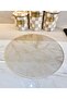 6-Piece Round Latex Plate American Style Gold 38 cm - 2