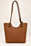 Women's Large Size Shoulder Bag with Scarf Detail, Elegant Design, Large Volume Tote Bag Elt1109 - 4