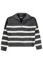 Striped Zippered Sweater for 10-13 Years Old - Gray - 3