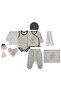 Rocket Bear Printed Bodysuit Sets - Ecru