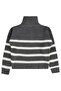 Striped Zippered Sweater for 10-13 Years Old - Gray - 2
