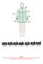 Ruffled sleeve shirt y0093 - green - 5