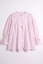 Ruffled Shirt with Gathered Sleeves Y0093 - Pink - 4