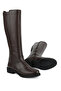 , Women's Genuine Leather Boots 16319Z8011 Brown - 4