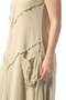 Sleeveless Çeşme Crew Neck Authentic Double Pocket Midi Length Poplin Summer Dress Mink Vzn - 3