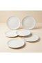 Glacier 6-Piece Porcelain Cake & Dessert Plate Set 17 cm - Pattern and Pattern Transfer Guaranteed - 4