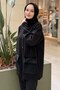 Crochet Knitwear Jacket with Pocket and Collar Detail - 2