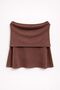Mixray Oversize Ribbed Knitted Blouse with Madonna Collar