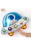Pink Purple Girl's Space Astronaut Concept 1-Year-Old Balloon Set - 11 Piece Girl's Space Concept Birthday Set - Astronaut, Rocket, Ufo Foil Balloon - 6