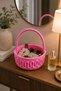 Decorative Knitted Basket with Handles (19X7 cm) |   Multi-Purpose Organizer & Candy Holder (12 Colors) - 2