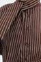 Scarf Detailed Striped Shirt G3236 - 4