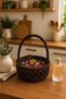 Decorative Knitted Basket with Handles (19X7 cm) |   Multi-Purpose Organizer & Candy Holder (12 Colors) - 2