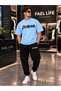 Zenvora Printed Oversize Cotton T-Shirt Tracksuit Premium Set