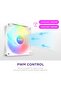 F120 RGB Core Triple Pack - 3 x 120mm Hub-Mounted RGB Fans with RGB Controller - 8 Individually-Addressable LEDs - Semi-Translucent Blades - High Static Pressure & Airflow - CAM Software - White - 5