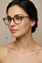 Crystal Bead Evil Eye Glasses Chain - 2