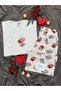Ecru Sleepy Bear Patterned Crew Neck Pajama Set