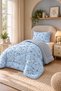 Double-Sided Single Duvet Set Blue