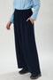 Oysho Wide Trousers Navy Blue - 3