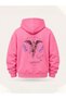 Unisex Men's and Women's Unbroken Above All Design Printed Oversize 3 Thread Hooded Sweatshirt - 5