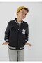 Boy's Black Mj Logo Bomber Black Jacket