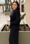Crochet Knitwear Color-Blocked Skirted Blouse Mercerized Set - 3