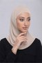 Prenses Hijab Two-Piece Sandy Lycra Fabric – for Daily Use and Prayer - 4