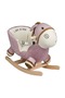 Educational Plush Rocking Horse with Wooden Legs Rocking Donkey - 2
