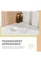 Glass Soap Dish 2 Pack, Bathroom Round Transparent Soap Holder, Soap Tray for Bathroom Countertop Kitchen Sink Glassware - 7