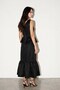 Black Skirted Hem Voluminous Sleeveless Blouse - 4