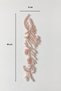 Stone-Embellished Leaf Appliqué with Pearls - 4
