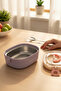 Bento 600ml Stainless Steel Lunchbox - Purple - 2